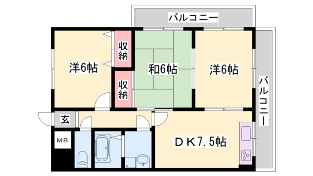 物件間取画像