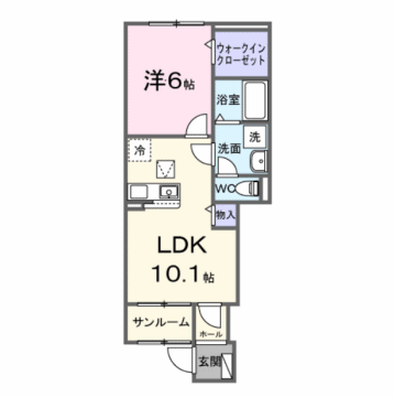 物件間取画像