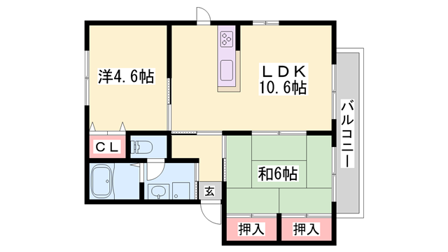 物件間取画像