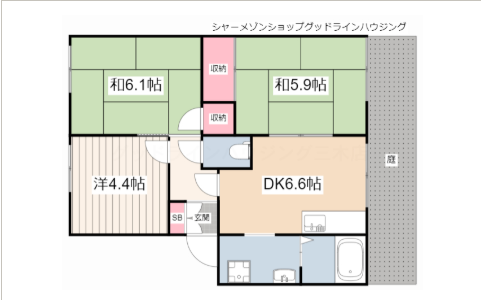物件間取画像