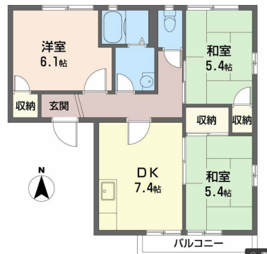 物件間取画像