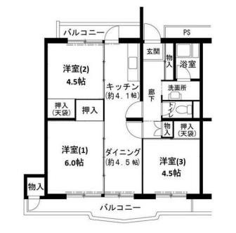 物件間取画像