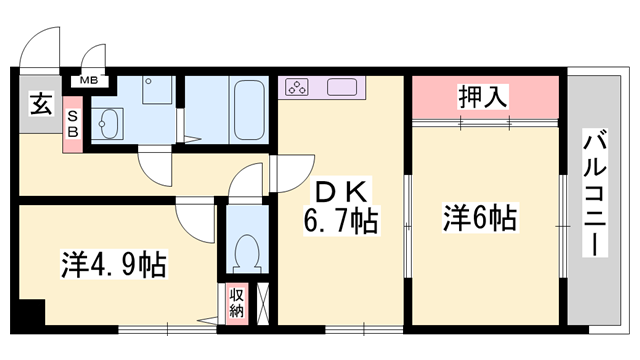 物件間取画像