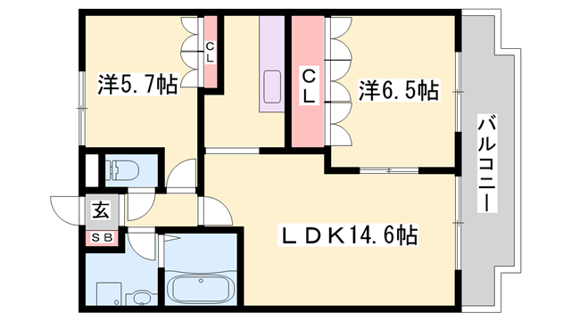 物件間取画像