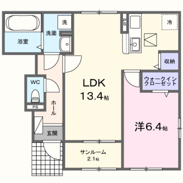 物件間取画像