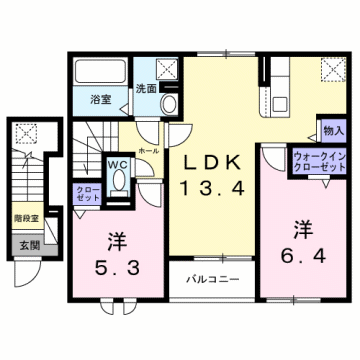 物件間取画像
