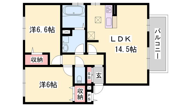 物件間取画像