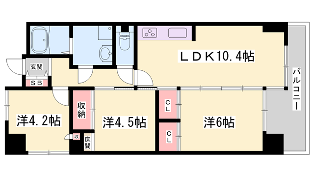 物件間取画像
