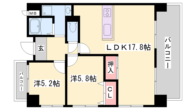 物件間取画像