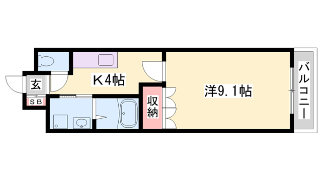 カーサ・キアーラの物件間取画像