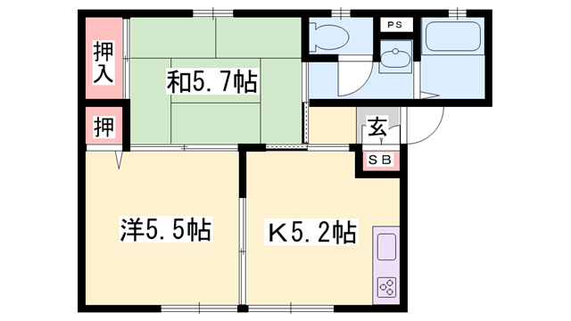 物件間取画像