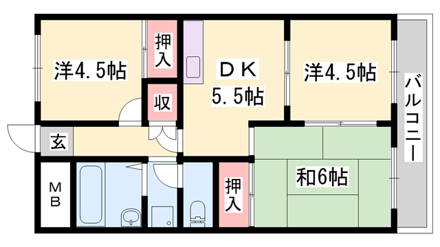 物件間取画像