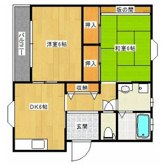 物件間取画像