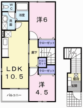 グリーンヒルズ Ｅ棟の物件間取画像