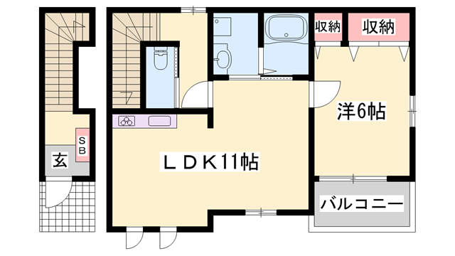 物件間取画像