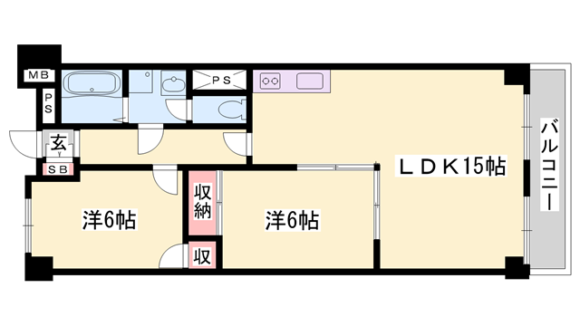 物件間取画像