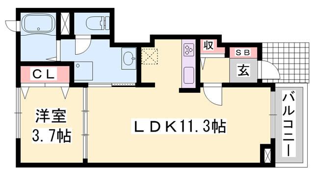 物件間取画像
