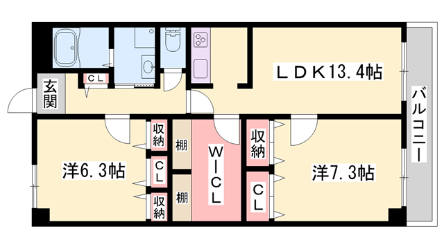 物件間取画像