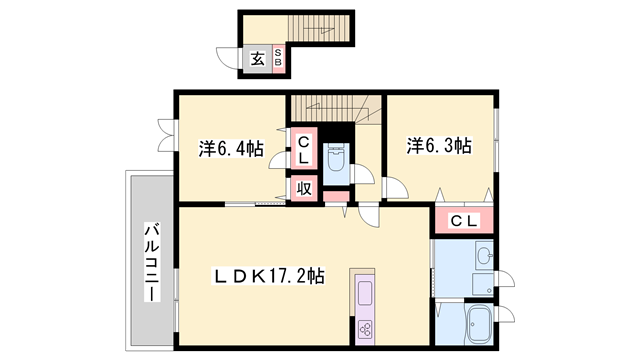 物件間取画像