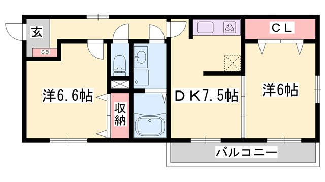 物件間取画像