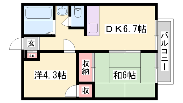物件間取画像