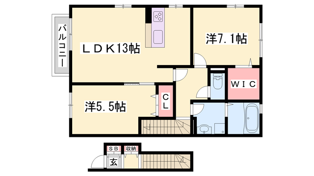 物件間取画像