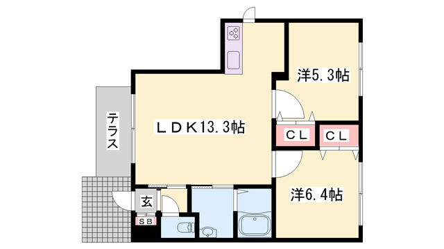 物件間取画像