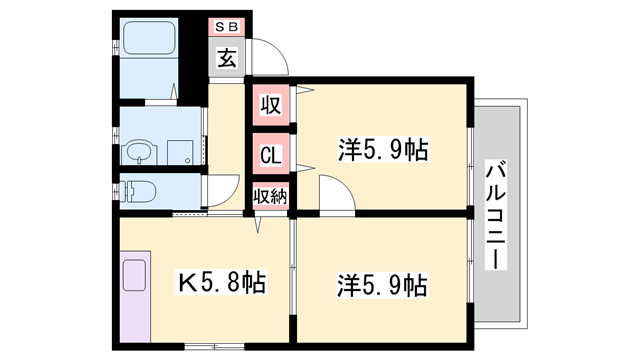 物件間取画像