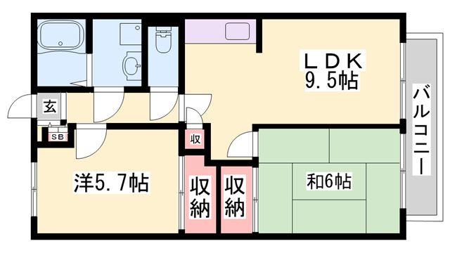 物件間取画像