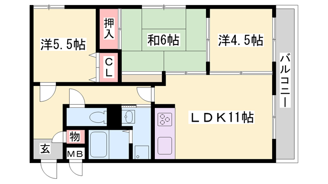 物件間取画像