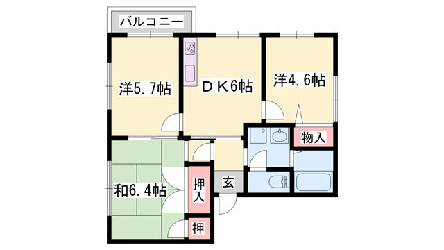 物件間取画像