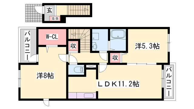 物件間取画像