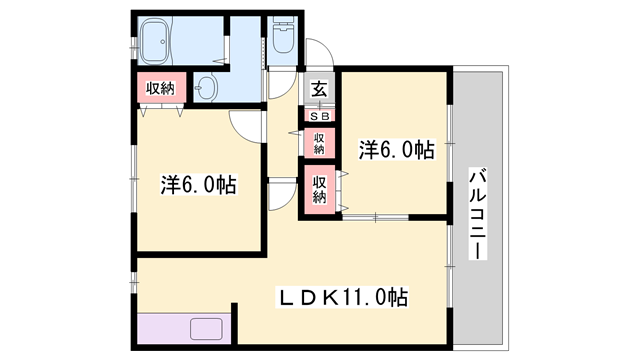 物件間取画像