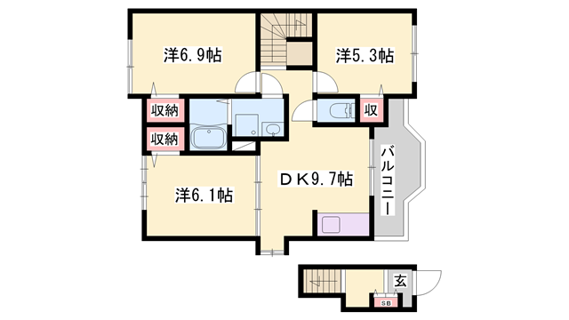 物件間取画像