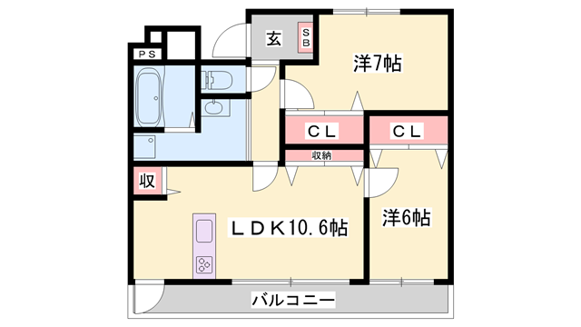 物件間取画像