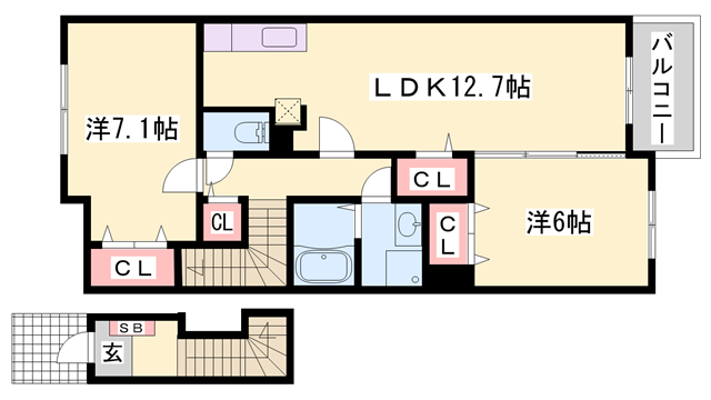 物件間取画像