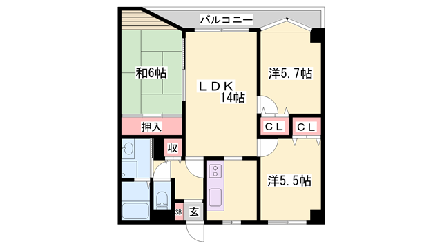 物件間取画像