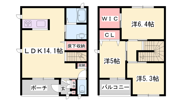 物件間取画像