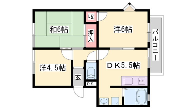 物件間取画像