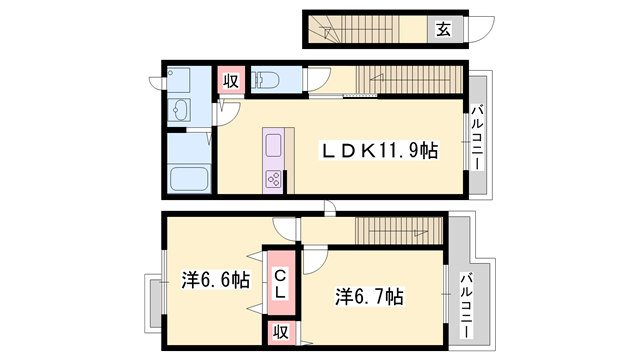物件間取画像