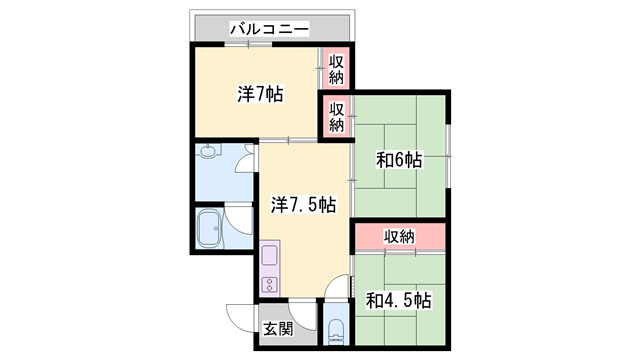 物件間取画像