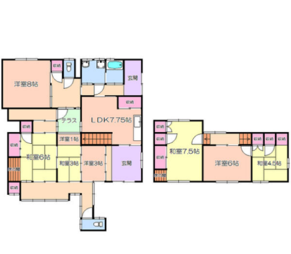 姫路市白浜町貸家の物件間取画像