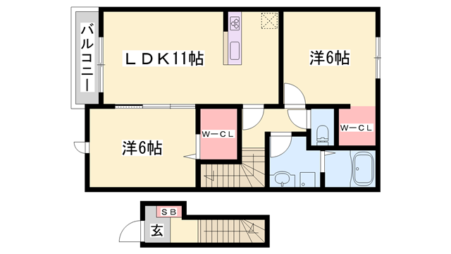 物件間取画像