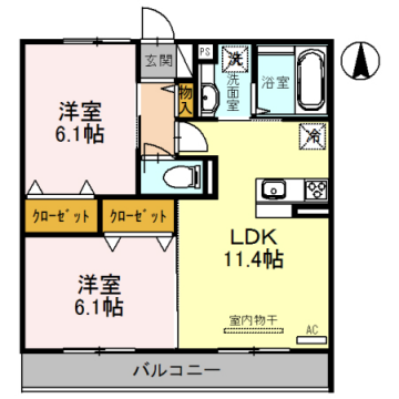 物件間取画像