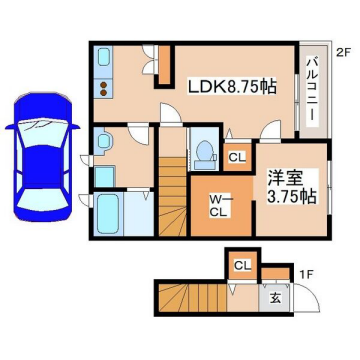 物件間取画像