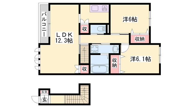 物件間取画像