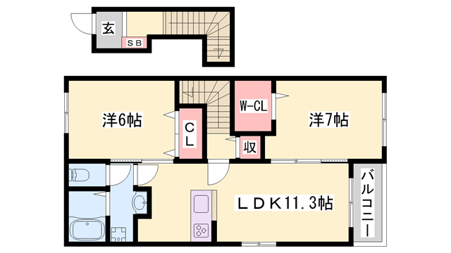 物件間取画像