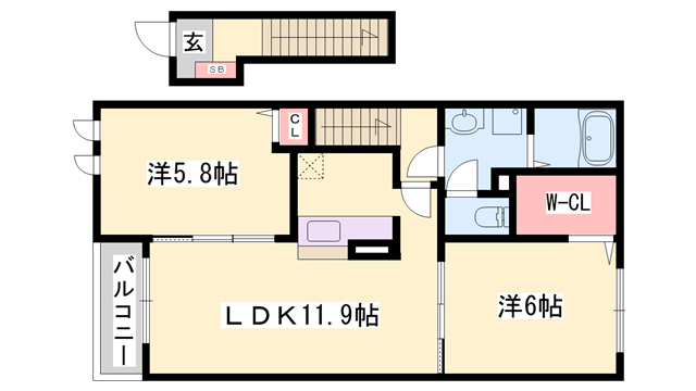 物件間取画像