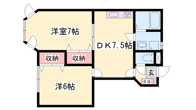 物件間取画像
