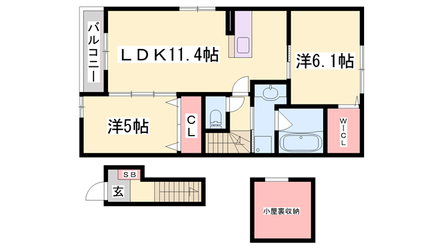 物件間取画像